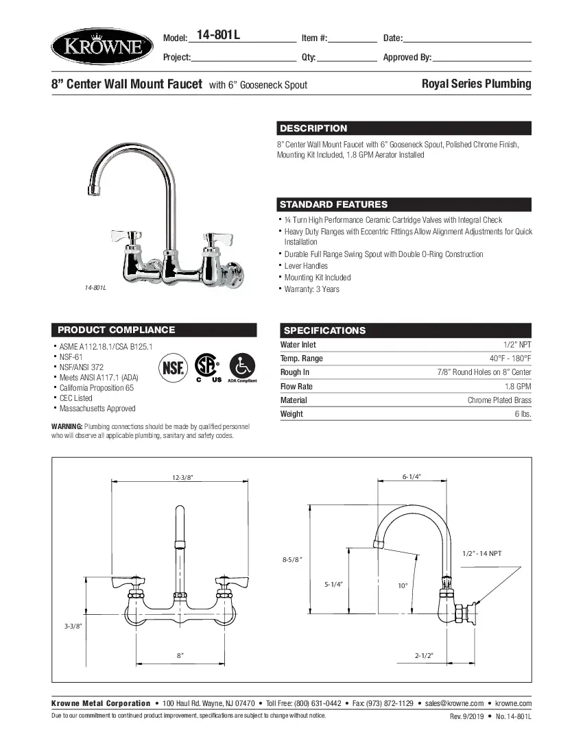 krowne-metal-14-801l-gooseneck-faucet-specsheet-2602210bh2il.pdf