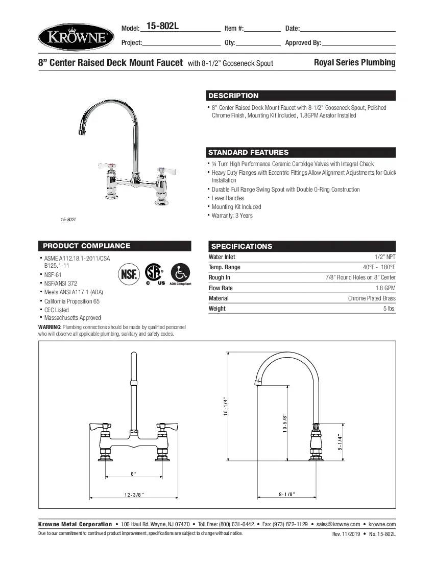 krowne-metal-15-802l-gooseneck-faucet-chrome-plated-deck-mount-specsheet-260707y6fqth.pdf