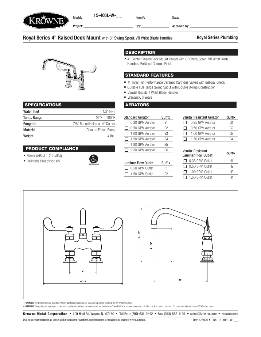 krowne-metal-15-408l-w-e4-standard-faucet-specsheet-260221b5wf8e.pdf