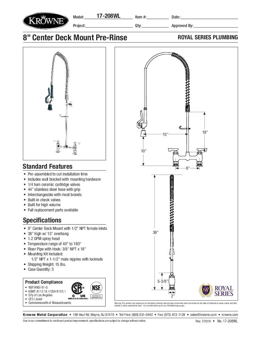 krowne-metal-17-208wl-pre-rinse-faucet-specsheet-26022167tcin.pdf