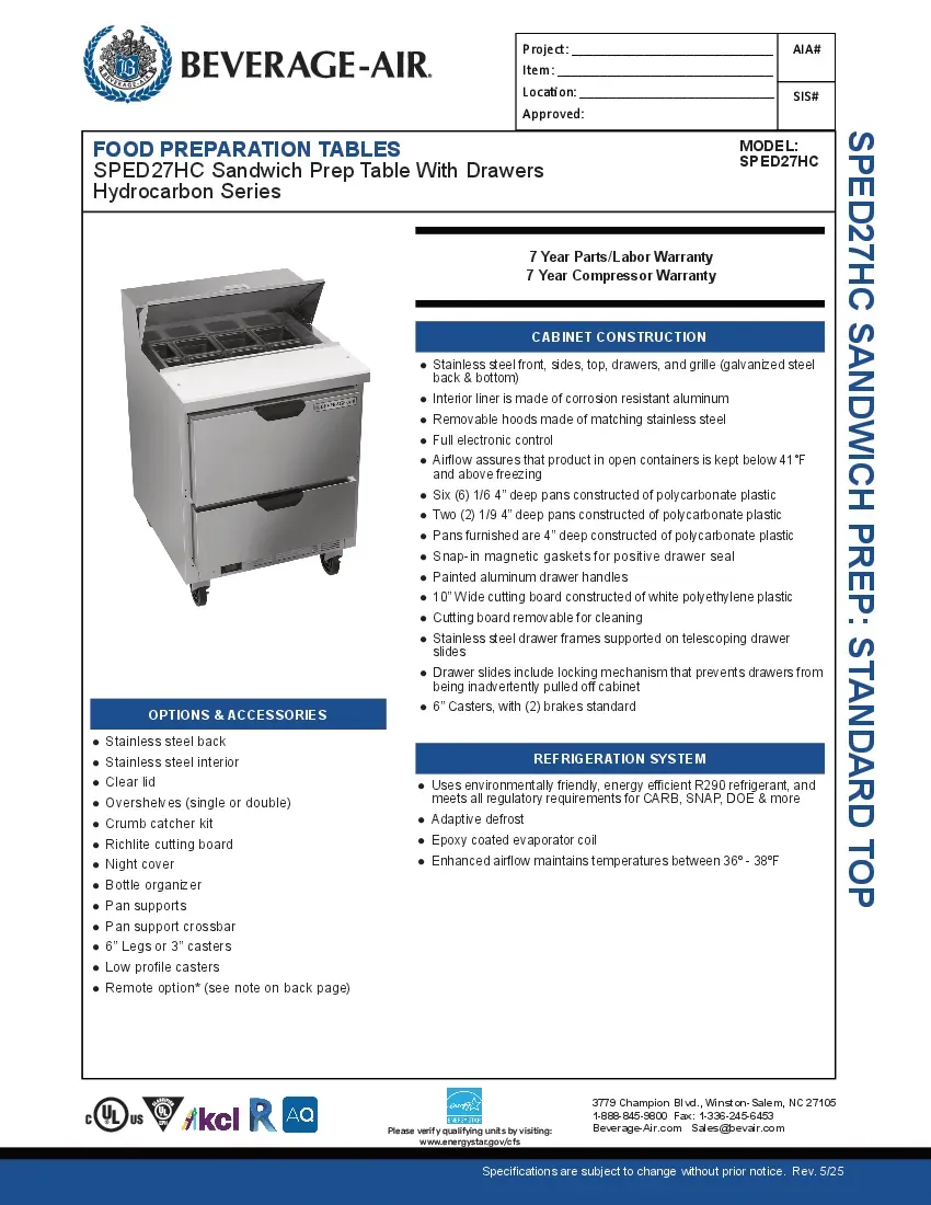 beverage-air-sped27hc-refrigerated-counter-sandwich-salad-unit-specsheet-2602210sg04r.pdf