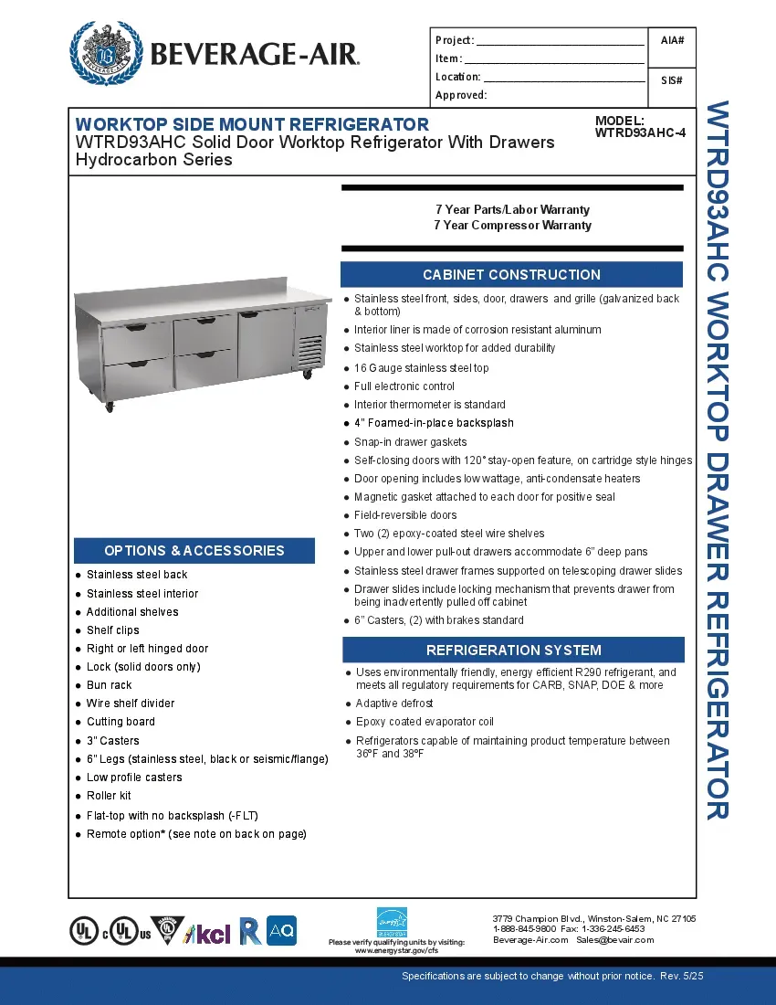 beverage-air-wtrd93ahc-4-refrigerated-counter-work-top-specsheet-2602219sfsj5.pdf