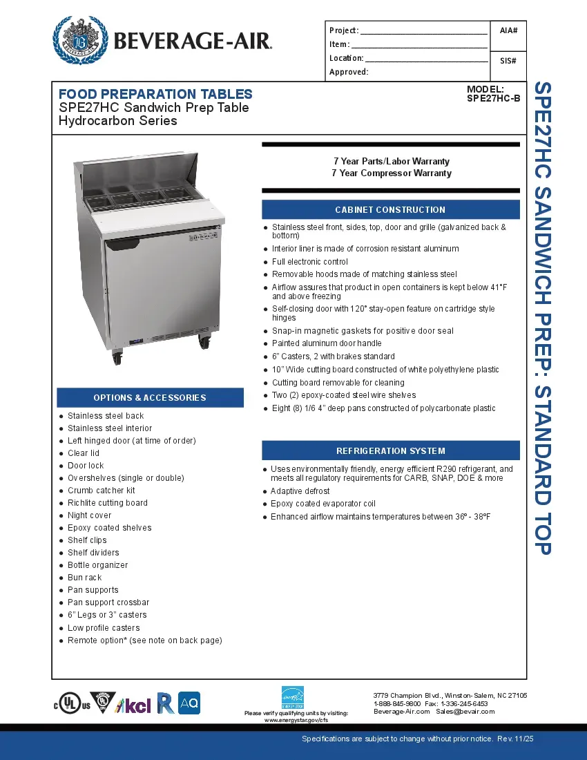 beverage-air-spe27hc-b-refrigerated-counter-sandwich-salad-unit-specsheet-260221xy0j07.pdf