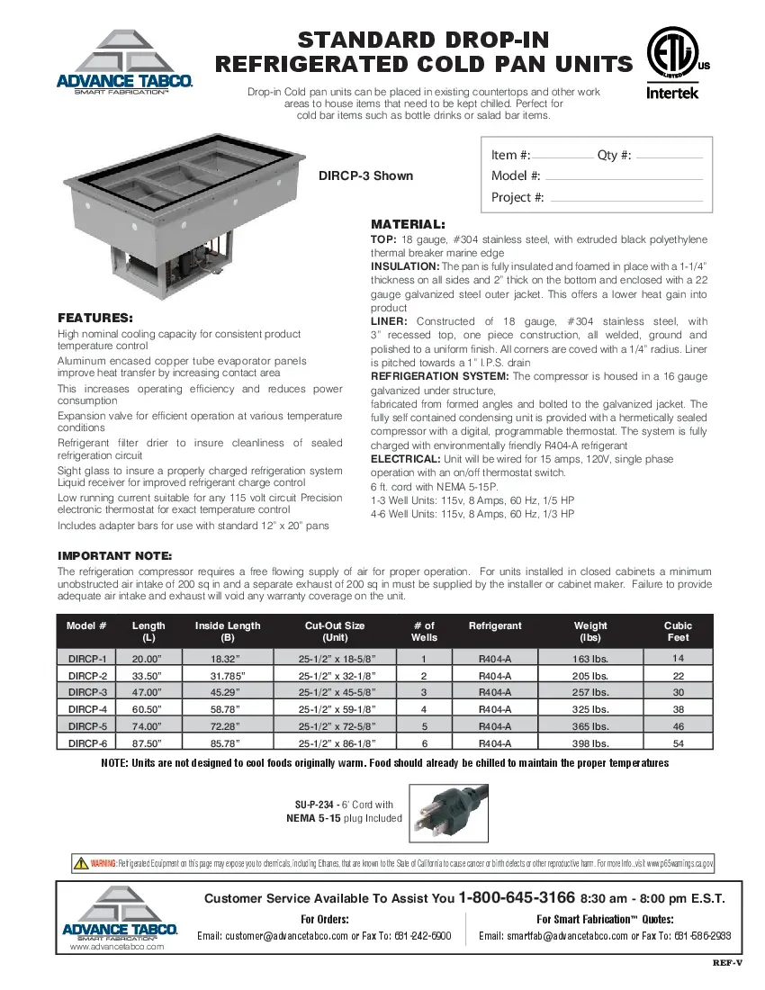 advance-tabco-dircp-5-cold-food-well-unit-drop-in-refrigerated-specsheet-260221op64oq.pdf