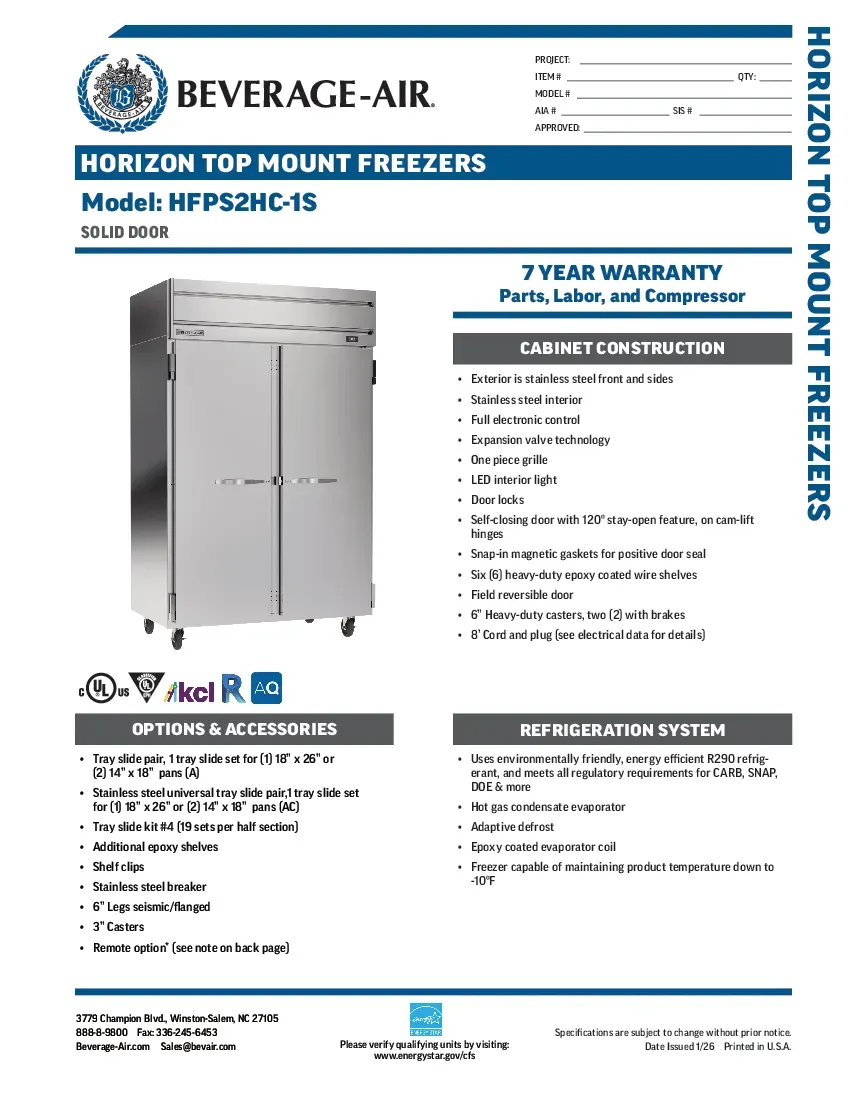 beverage-air-hfps2hc-1s-freezer-reach-in-specsheet-2602219jxcpk.pdf