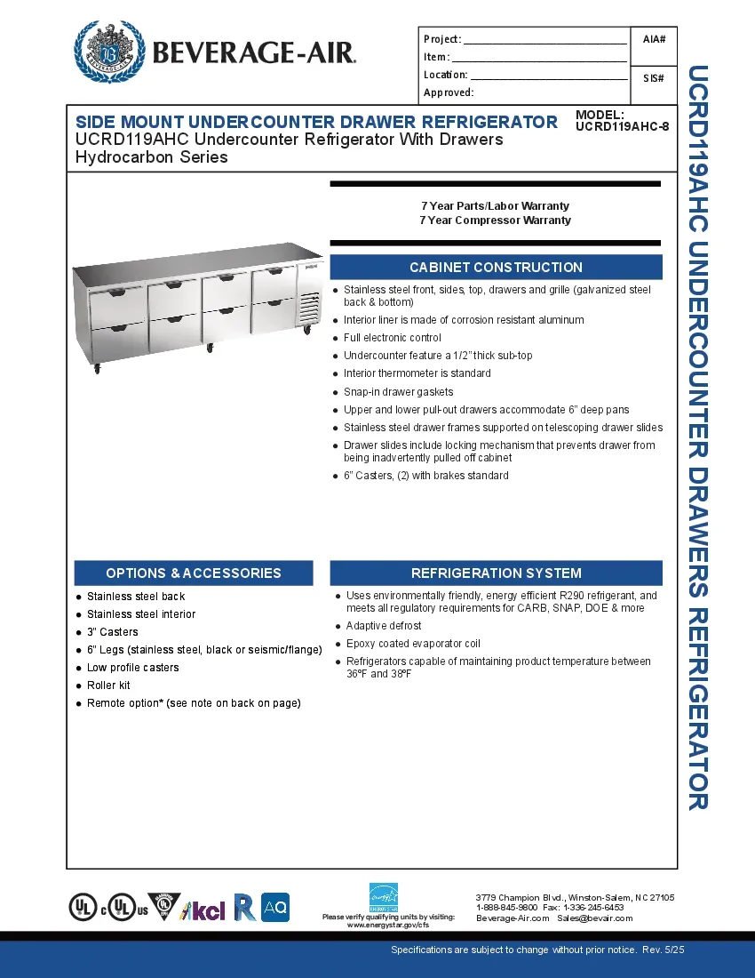 beverage-air-ucrd119ahc-8-refrigerator-undercounter-reach-in-specsheet-260221xo0so1.pdf