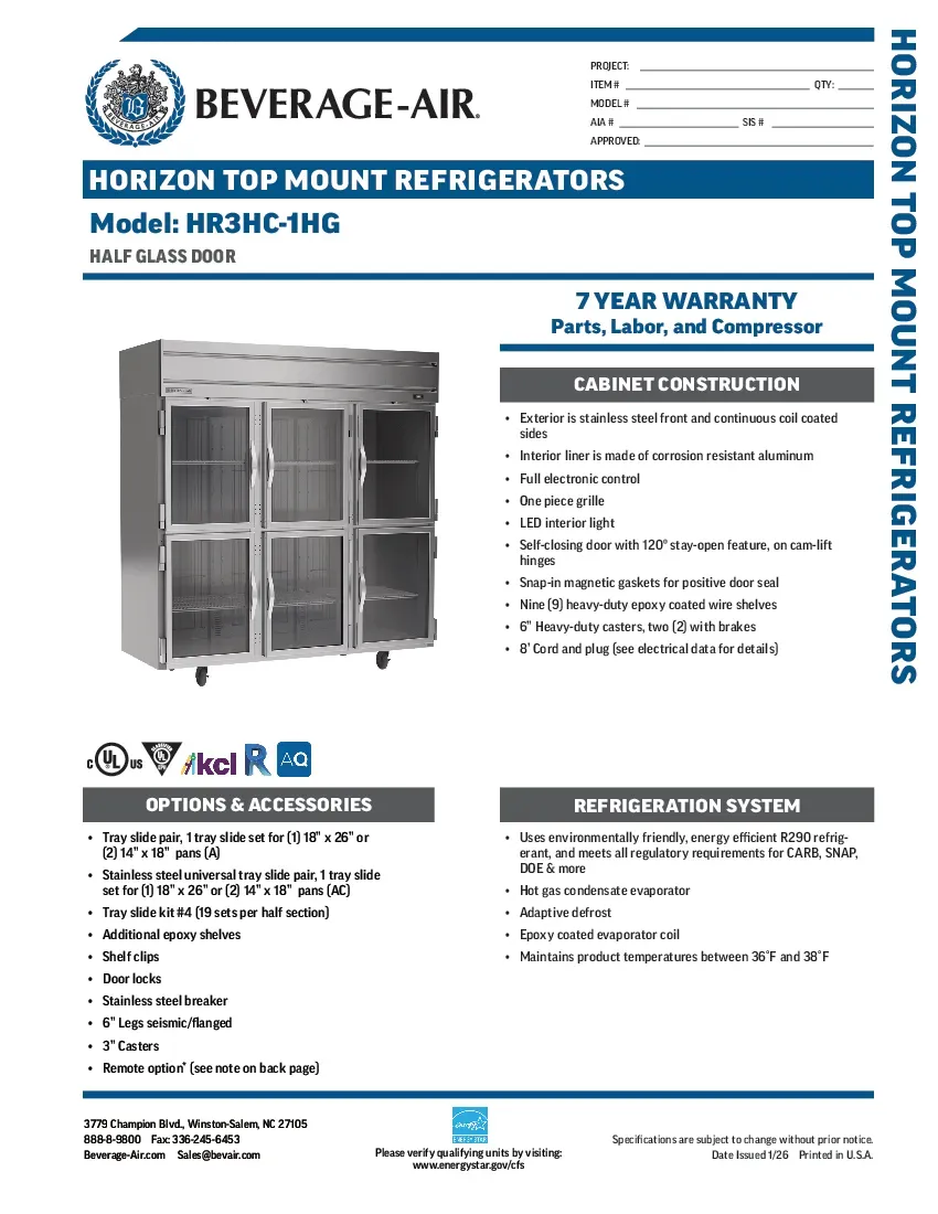 beverage-air-hr3hc-1hg-refrigerator-reach-in-specsheet-2602219wl3j1.pdf