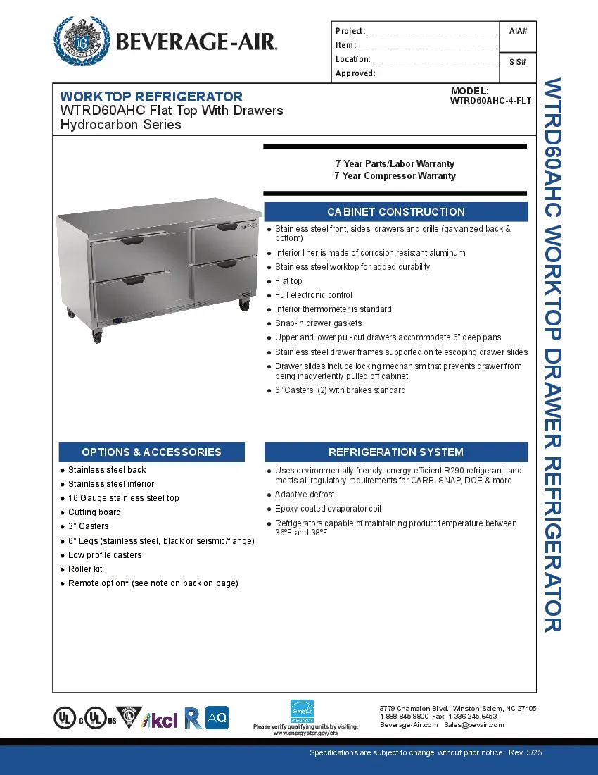 beverage-air-wtrd60ahc-4-flt-refrigerated-counter-work-top-specsheet-2602212wsil0.pdf