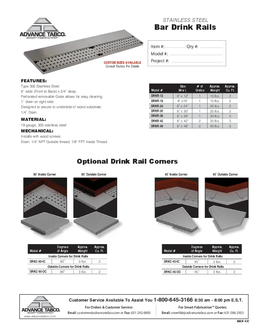 advance-tabco-drkc-45-oc-drip-tray-trough-beverage-specsheet-260221e9ias0.pdf