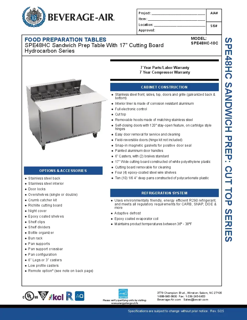 beverage-air-spe48hc-10c-refrigerated-counter-sandwich-salad-unit-specsheet-2602219qnam6.pdf