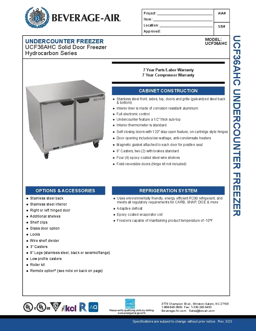 beverage-air-ucf36ahc-freezer-undercounter-reach-in-specsheet-2602212r5nwr.pdf