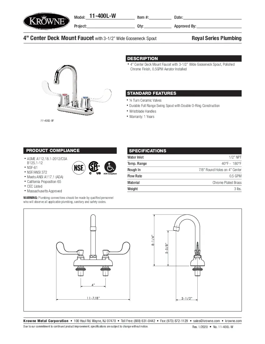 krowne-metal-11-400l-w-gooseneck-faucet-specsheet-260221u7wzf2.pdf