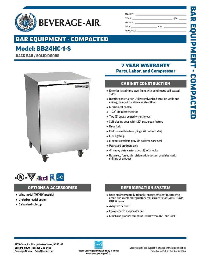 beverage-air-bb24hc-1-s-back-bar-cabinet-refrigerated-specsheet-2602215t5058.pdf
