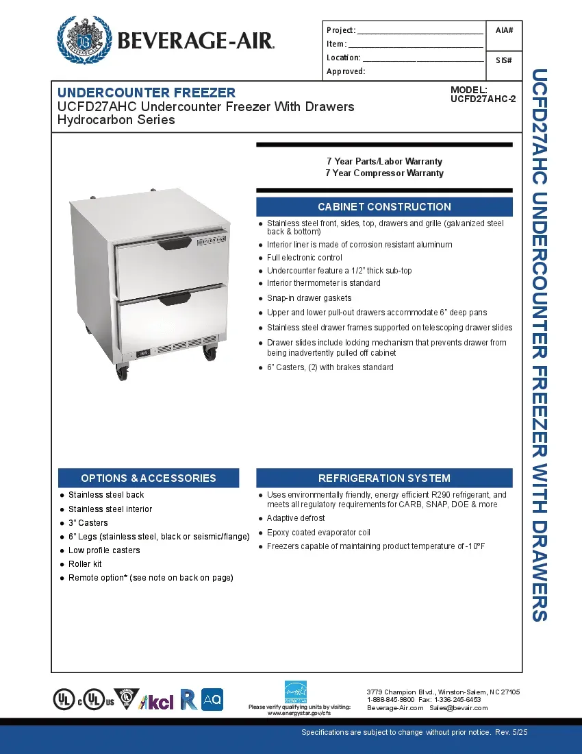 beverage-air-ucfd27ahc-2-freezer-undercounter-reach-in-specsheet-260221k78c5o.pdf