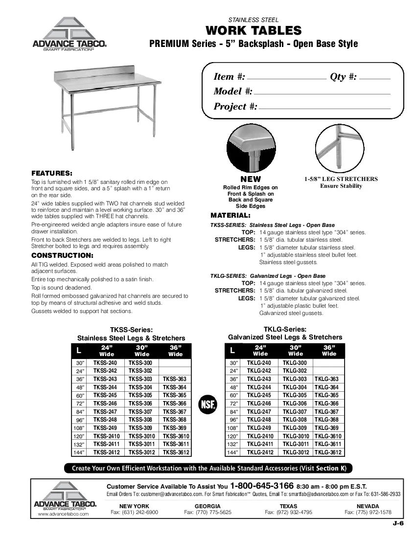 advance-tabco-tklg-2410-work-table-109-120-stainless-steel-top-specsheet-26022134ii4y.pdf