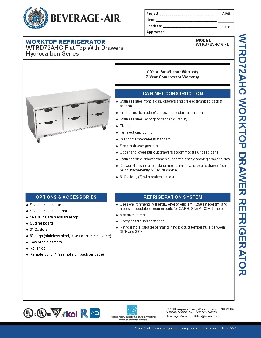 beverage-air-wtrd72ahc-6-flt-refrigerated-counter-work-top-specsheet-260221kva07r.pdf