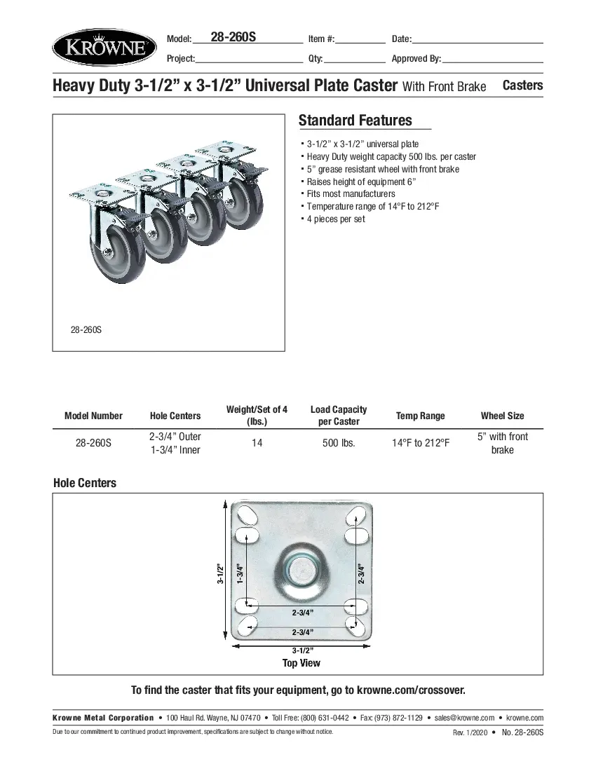 krowne-metal-28-260s-casters-specsheet-2602214lqiro.pdf