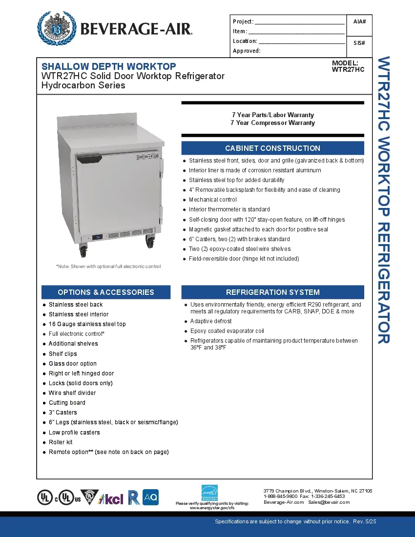 beverage-air-wtr27hc-refrigerated-counter-work-top-specsheet-260221roi81i.pdf