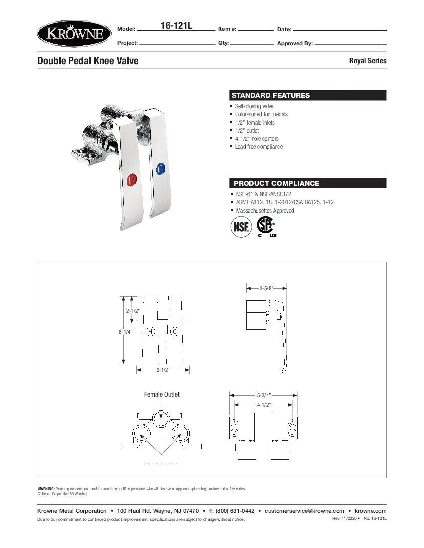 krowne-metal-16-121l-plumbing-parts-accessories-specsheet-260221gjhn01.pdf