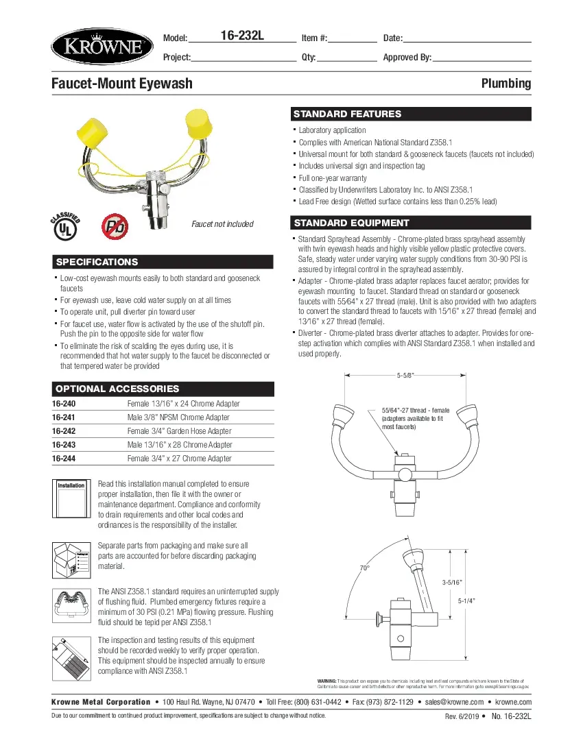 krowne-metal-16-232l-hand-sink-accessories-specsheet-260221odvuk6.pdf