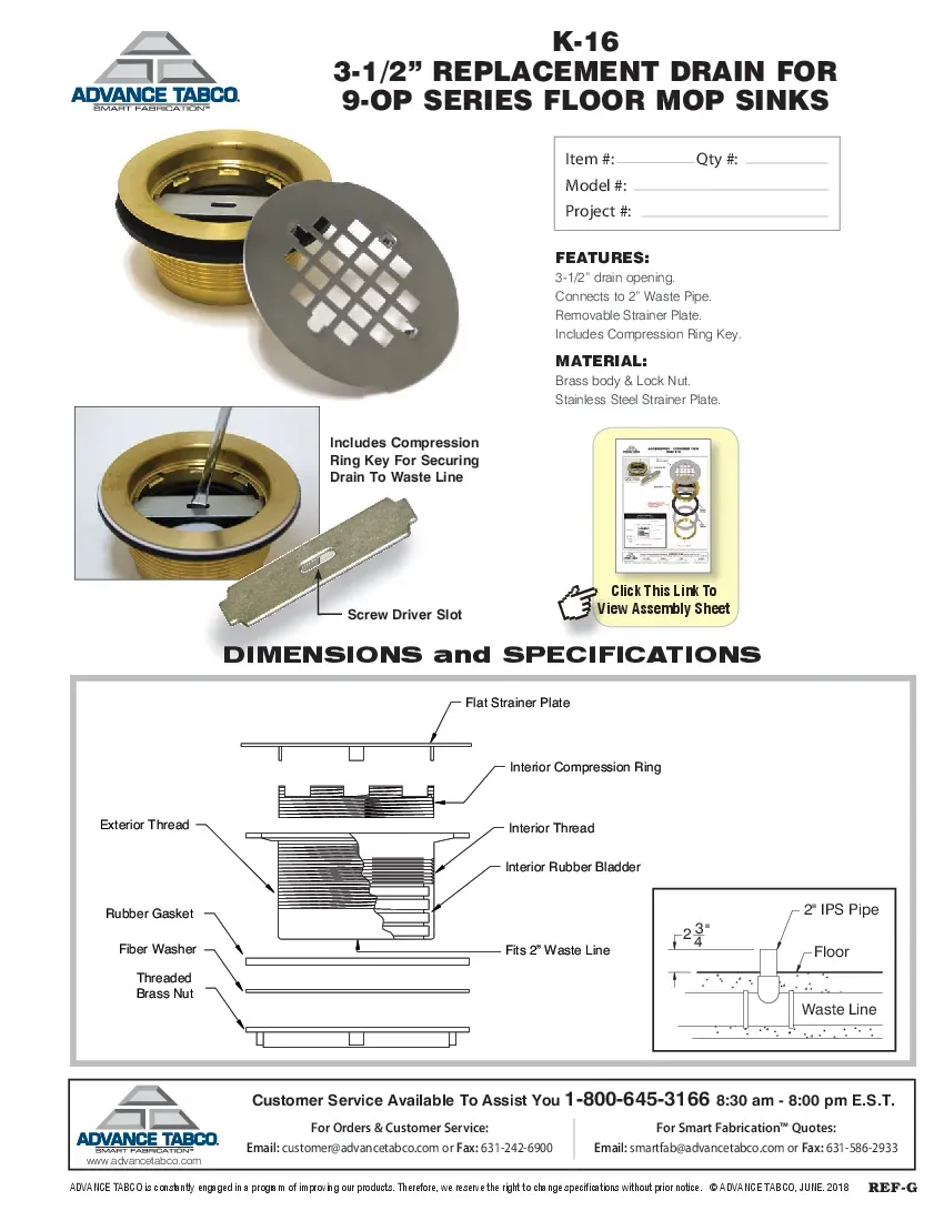 advance-tabco-k-16-drain-sink-specsheet-260221jd8vlb.pdf