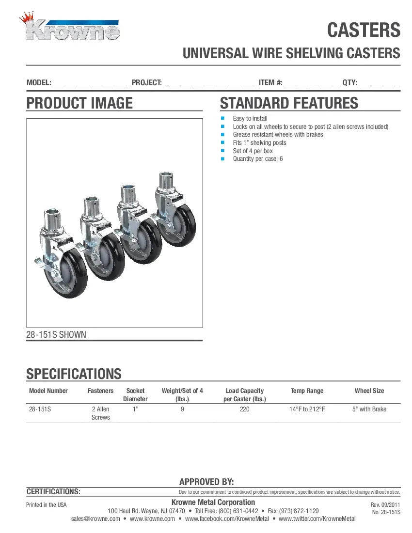 krowne-metal-28-151s-casters-specsheet-260221dta1tk.pdf