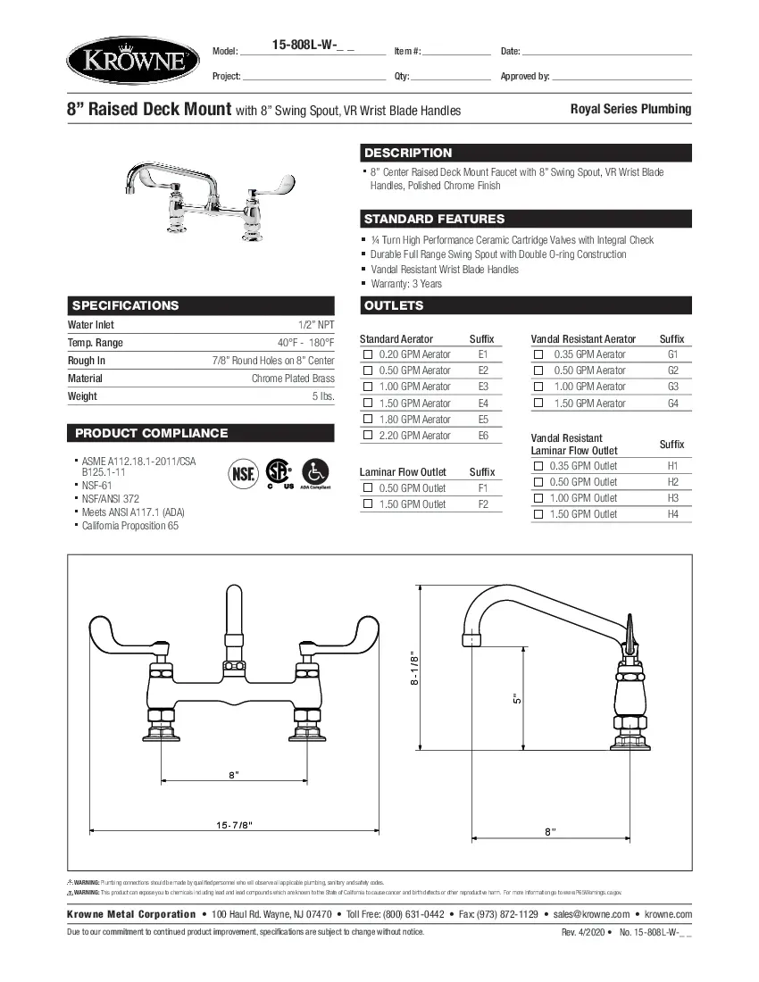 krowne-metal-15-808l-w-e4-standard-faucet-specsheet-260221f5gh68.pdf