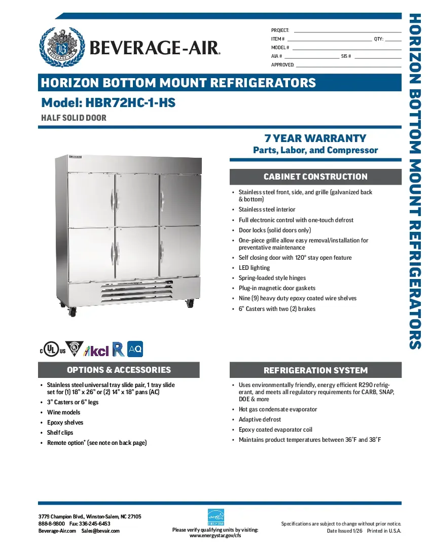 beverage-air-hbr72hc-1-hs-refrigerator-reach-in-specsheet-260221vllnbr.pdf