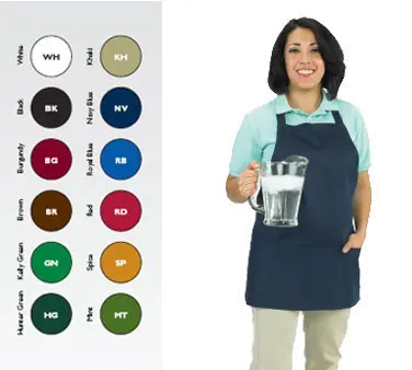 Chef Revival 602BAFH-RD, Bib Apron, Red, Twill