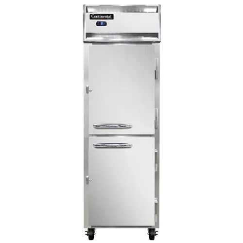Continental Refrigerator 1FSNSSHD, Freezer, Reach-In, One-Section, Self-Contained, Solid Doors