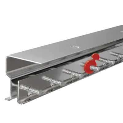 Curtron Products QSD-8-50-UM-LC-OES-72X96, Strip Curtain Unit, 72" W, Clear