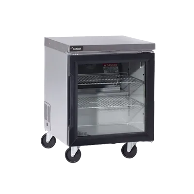 Delfield GUR48P-G, Refrigerator, Undercounter, Reach-In, 115V, 48" W, Glass Doors