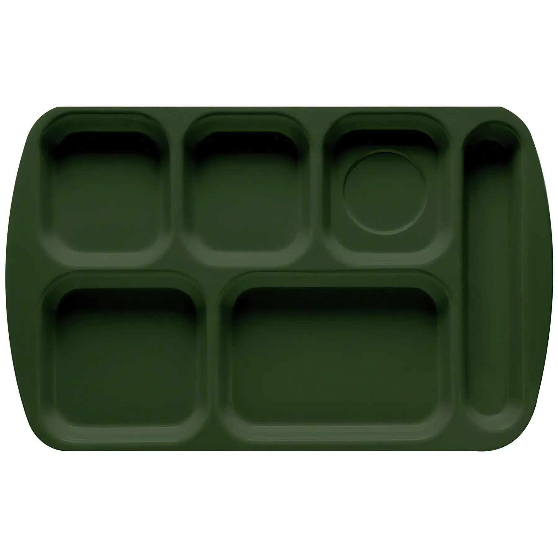 GET Enterprises TR-151-HG, Tray, Compartment, Plastic, Hunter Green, Cafeteria