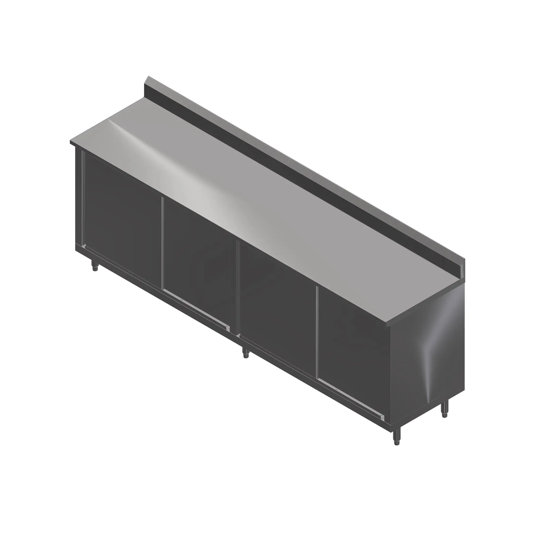 John Boos 4CS4R5-3084, Work Table, Cabinet Base Sliding Doors, 84" W