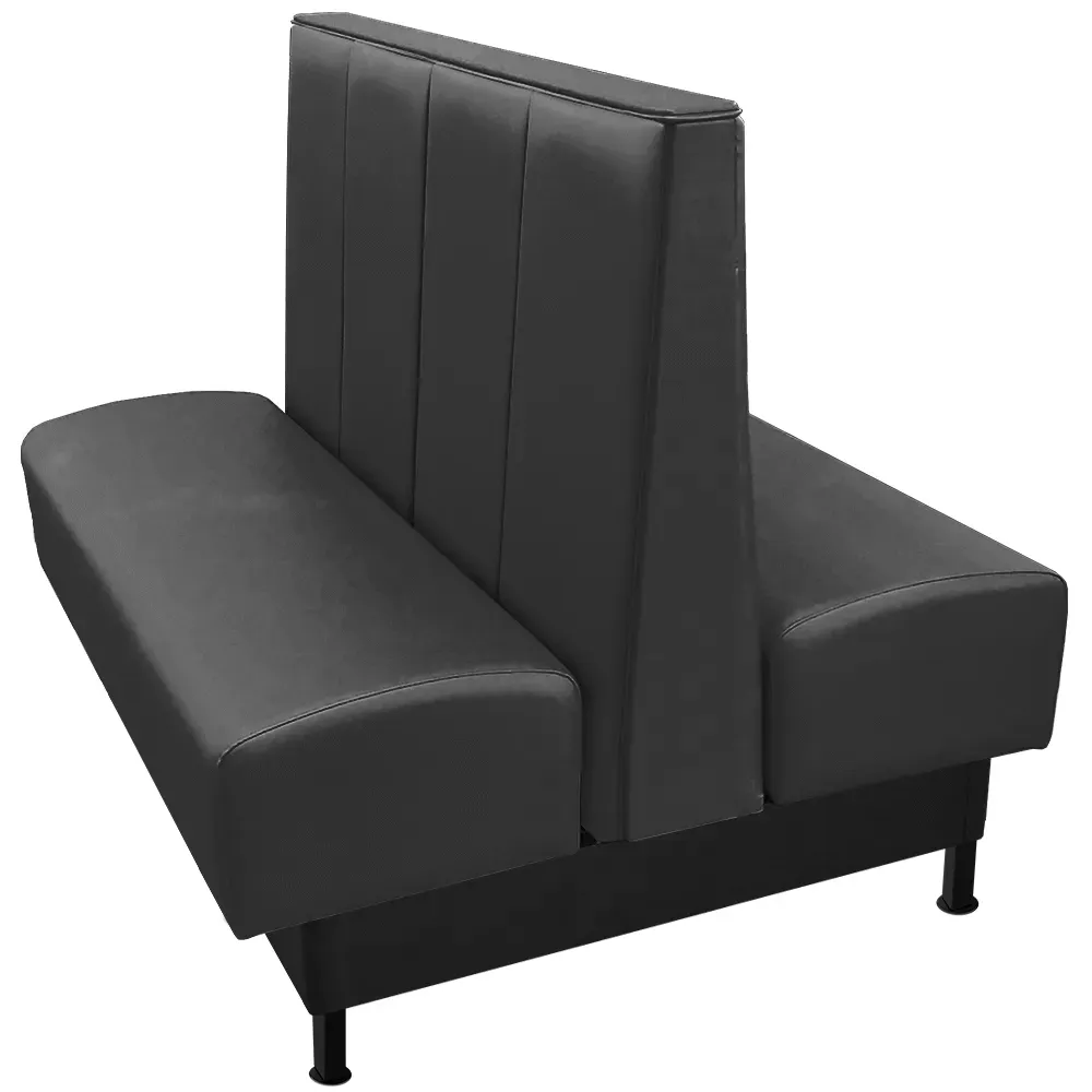 Oak Street AGCY-4442-DBL-BLK, Seating, Booth, Double, 44" L