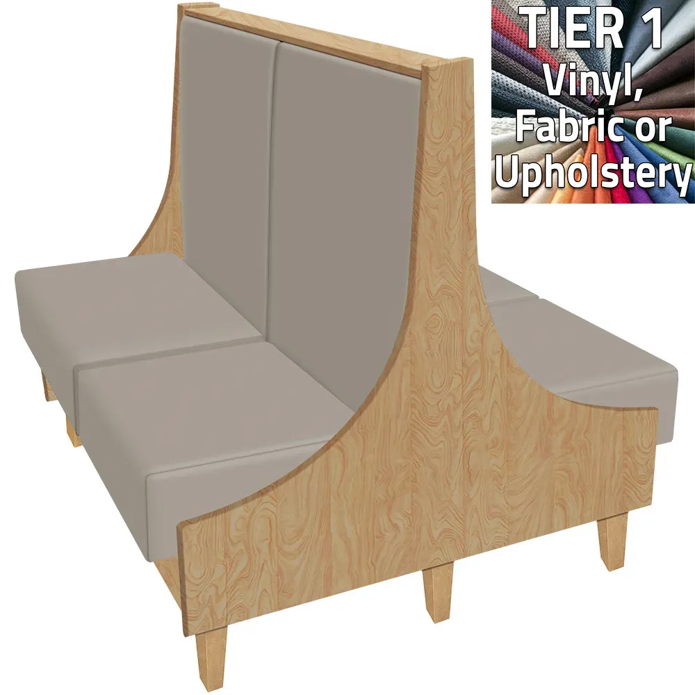 Oak Street BN-4442-DBL-T1, Seating, Booth, Double, 44" L