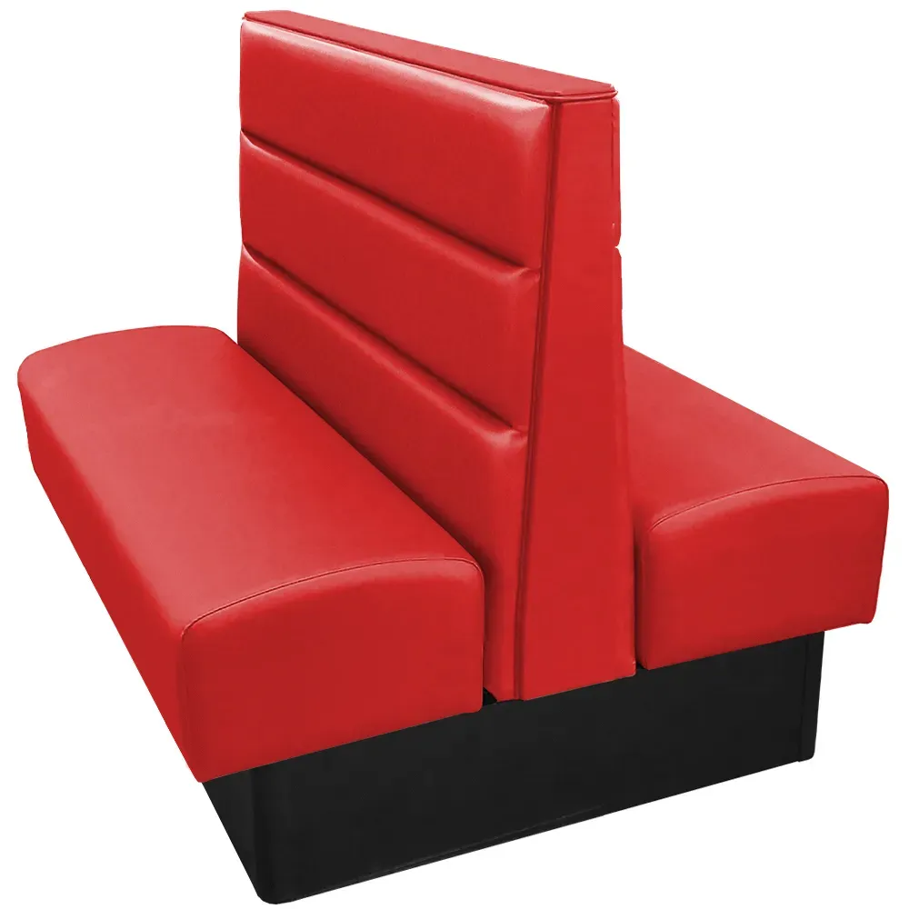 Oak Street CLR-8442-DBL-RED, Seating, Booth, Double, 84" L