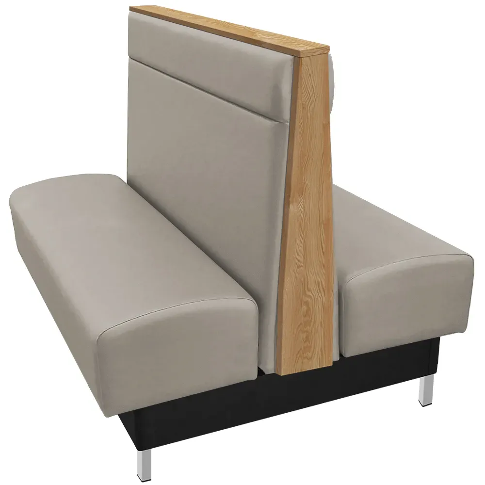 Oak Street MING-9642-DBL-GRAY, Seating, Booth, Double, 96" L
