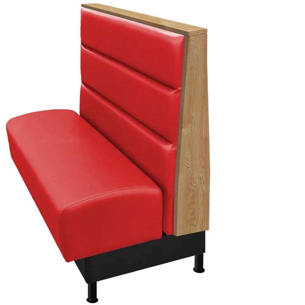Oak Street RTN-2442-SGL-RED, Seating, Booth, Single, 24" L