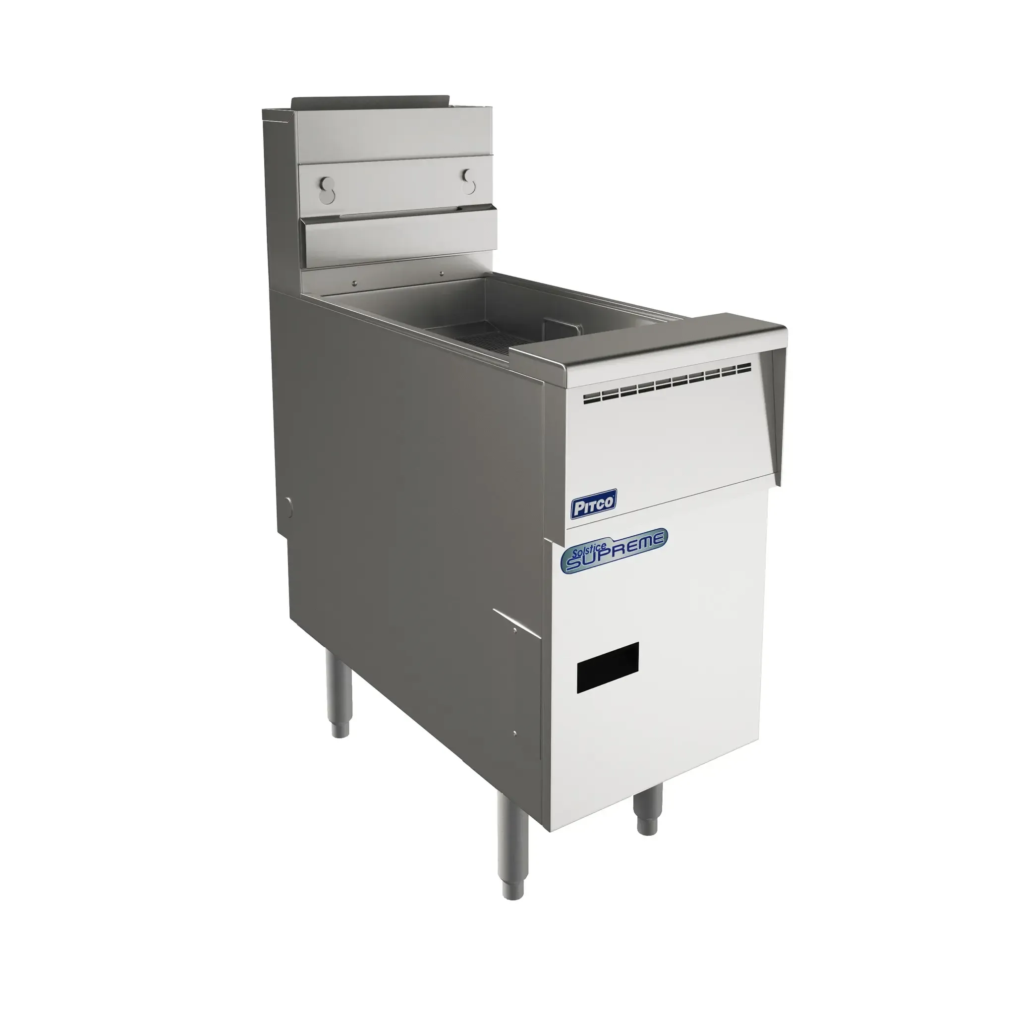 Pitco Frialator SSH55S-OT-6FD, Full Pot, Tube Fired Fryer, Gas, 115V, Made In USA, (6) 50 Lb Oil Capacity