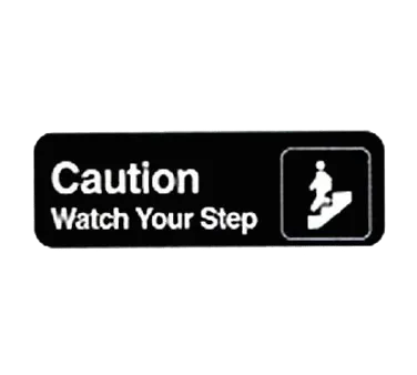 Vollrath 4544, Sign, Compliance, Black, Made In USA