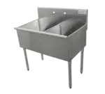 Advance Tabco 4-42-48, Sink, (2) Two Compartment