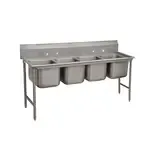 Advance Tabco 9-44-96, Sink, (4) Four Compartment