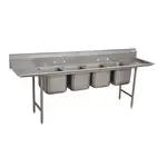 Advance Tabco 93-84-80-24RL, Sink, (4) Four Compartment
