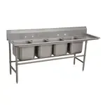 Advance Tabco 94-24-80-18R, Sink, (4) Four Compartment
