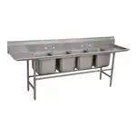 Advance Tabco 94-24-80-24RL, Sink, (4) Four Compartment