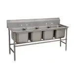 Advance Tabco 94-84-80, Sink, (4) Four Compartment