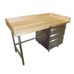 Advance Tabco BGT-367R, Work Table, Bakers Top