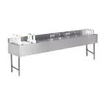 Advance Tabco CRC-83C-L, Underbar Ice Bin/Cocktail Station, Sink Combo