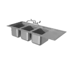 Advance Tabco DBS-43L, Underbar Sink, Drop-In